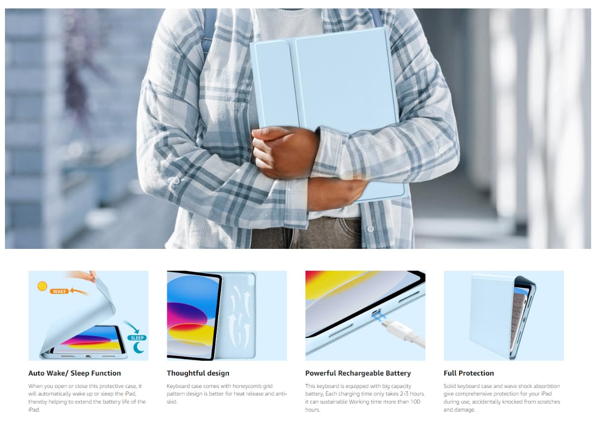 Amazon | SENLAN 適合2025年発売 Xiaomi Redmi Pad 2 キーボードケース